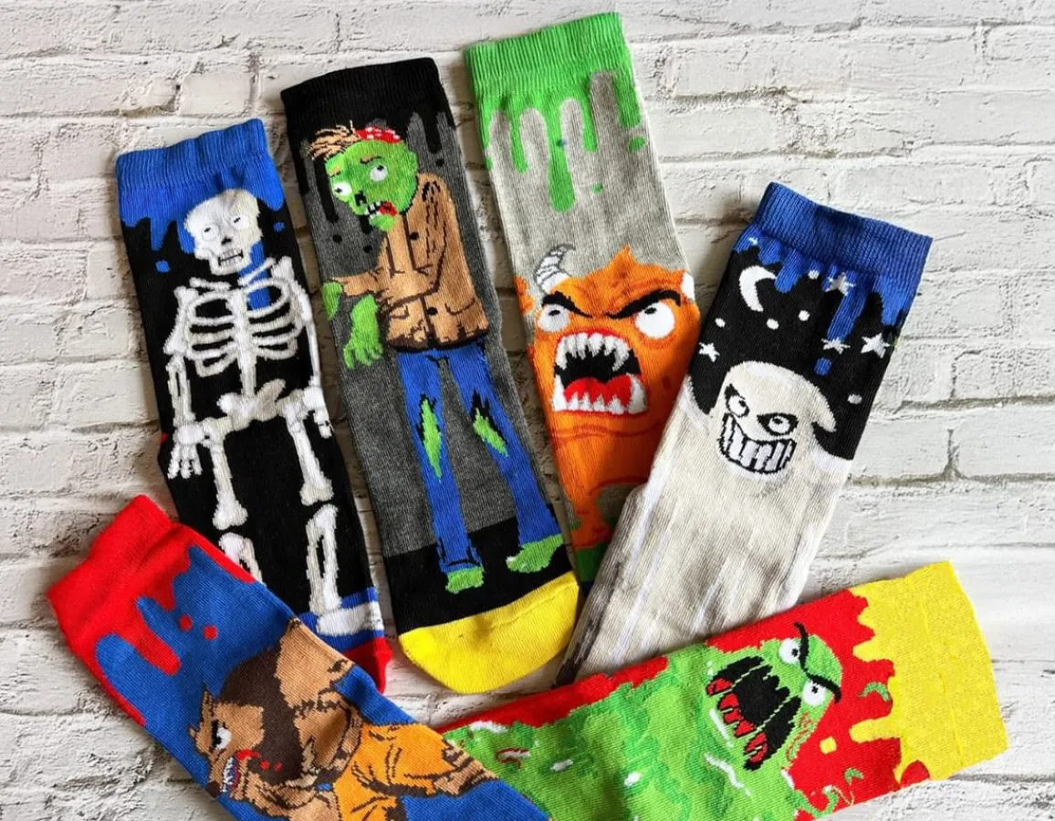 Clearance United Odd Socks Zombodies - Six Scarily Odd Socks!